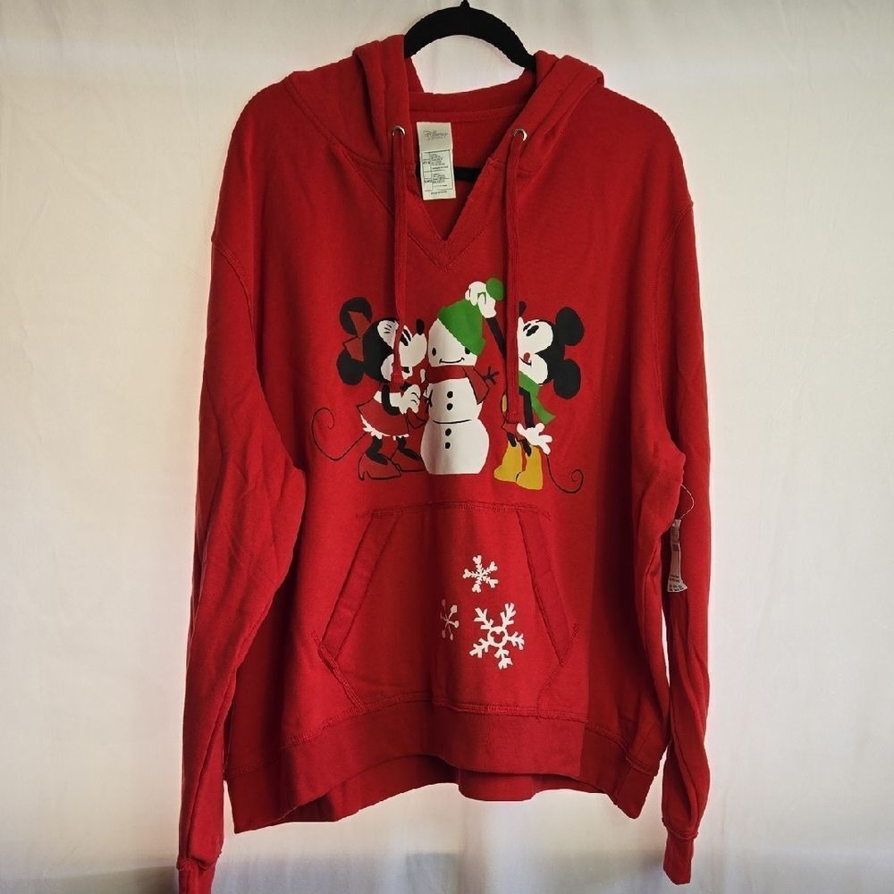 Disney Red Women's Sweater with Mickey Graphic